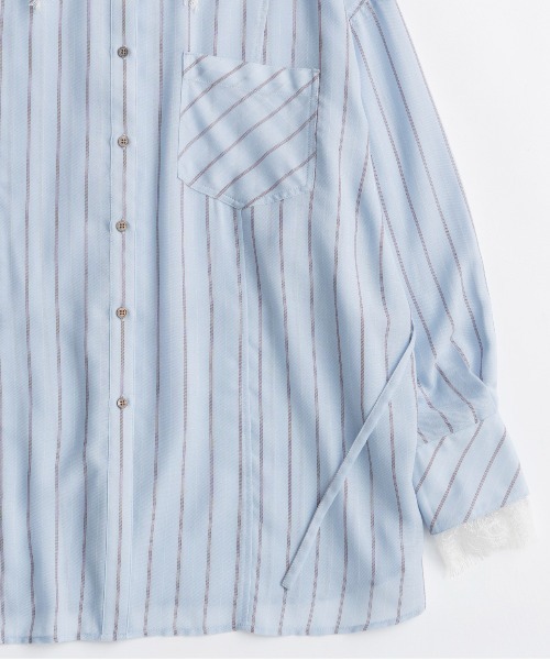 2way Attachment Lace Shirt/2WAYアタッチメントレースシャツ