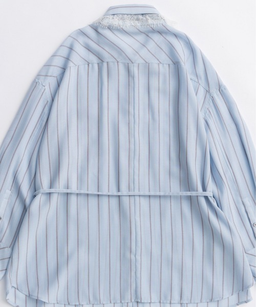 セール】2way Attachment Lace Shirt/2WAYアタッチメントレースシャツ