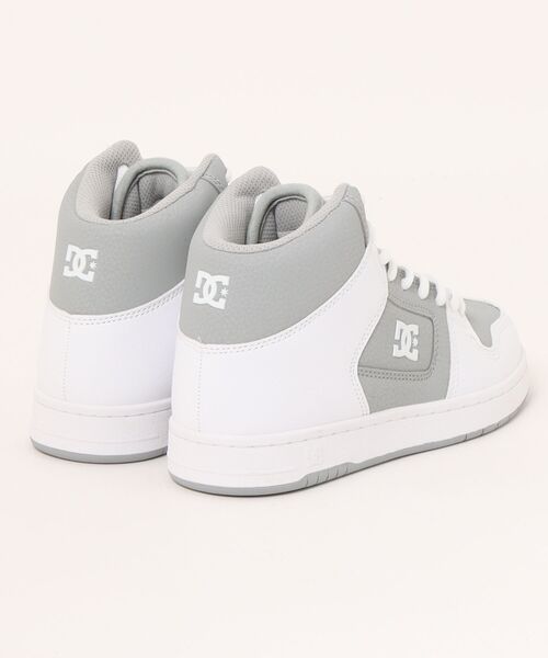 DC SHOES(ディーシーシューズ)の「DC SHOES ディーシーシューズ MANTECA 4 HI SN レディーススニーカー ハイカット(マンテカ4ハイSN)(スニーカー・レディース・ホワイト×グレー・23.5cm/24.0cm/24.5cm/25.0cm/23.0cm)」の2枚目の写真