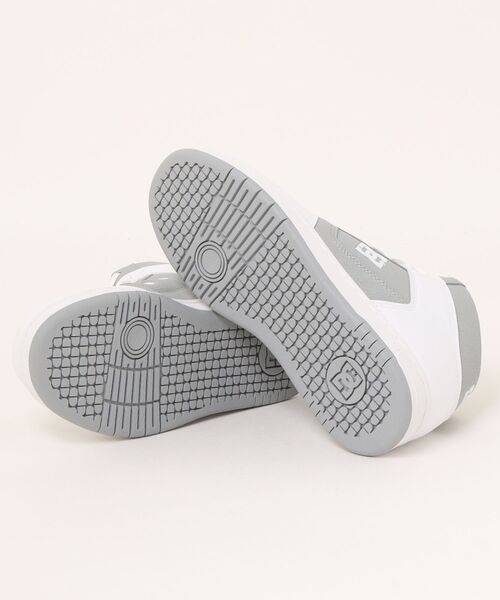 DC SHOES(ディーシーシューズ)の「DC SHOES ディーシーシューズ MANTECA 4 HI SN レディーススニーカー ハイカット(マンテカ4ハイSN)(スニーカー・レディース・ホワイト×グレー・23.5cm/24.0cm/24.5cm/25.0cm/23.0cm)」の3枚目の写真