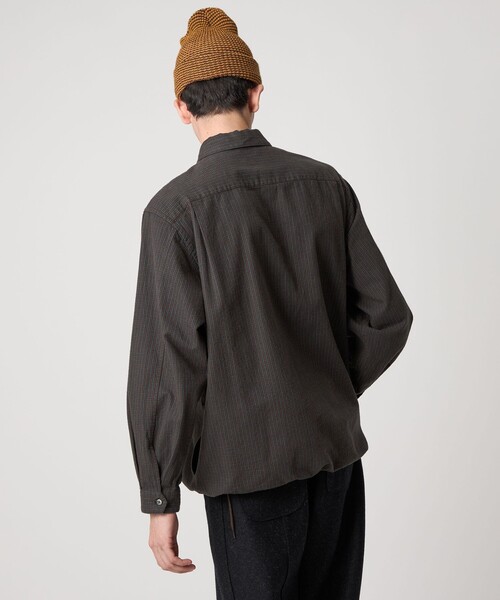 Steven Alan＞ チェック ジップ プルオーバー シャツ LOOSE（シャツ