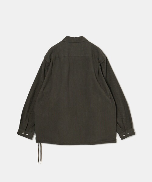 Steven Alan＞ ビエラ チェック ジップ プルオーバー シャツ
