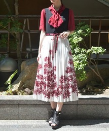 ♥ axes femme フラワープリントカシュクールコットンワンピ axes femme フラワープリントカシュクールコットンワンピ