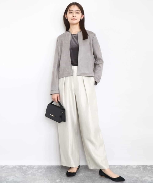 MK MICHEL KLEIN（エムケーミッシェルクラン）の「シアーベロアTシャツ/洗える（Tシャツ/カットソー・レディース・ブルー/グレイッシュベージュ/ダークグレー/ブルー系その他・38）」の17枚目の写真