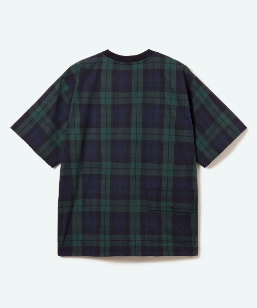 penguin BY MUNSINGWEAR（ペンギン バイ マンシングウェア）の「UTILITY SHORT SLEEVE CHECK JACKET　半袖チェックシャツゴルフウェア（Tシャツ/カットソー・メンズ・ネイビー・L/M/XL）」の2枚目の写真