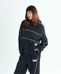 ROXY（ロキシー）の「HAVING FUN JACKET/ロキシー撥水加工ドローコード付きナイロンジャケット・ブルゾン（ブルゾン）」
