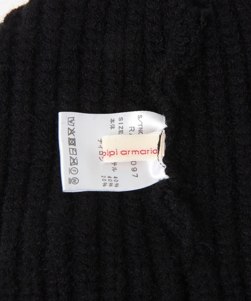 repipi armario（レピピ アルマリオ）の「ウサミミワッチ（ニットキャップ/ビーニー・キッズ・ホワイト/ブラック・FREE）」の20枚目の写真