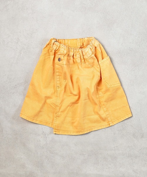 MARKEY'S（マーキーズ）の「クロスディテールミニスカート（スカート・キッズ・ライトブルー/ブラック/イエロー/ピンク/ブラウン・S/M/L/LL）」の4枚目の写真