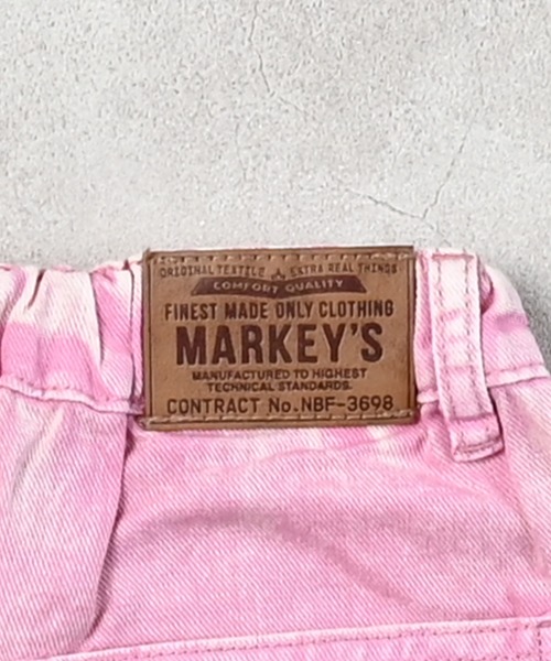 MARKEY'S（マーキーズ）の「クロスディテールミニスカート（スカート・キッズ・ライトブルー/ブラック/イエロー/ピンク/ブラウン・S/M/L/LL）」の18枚目の写真