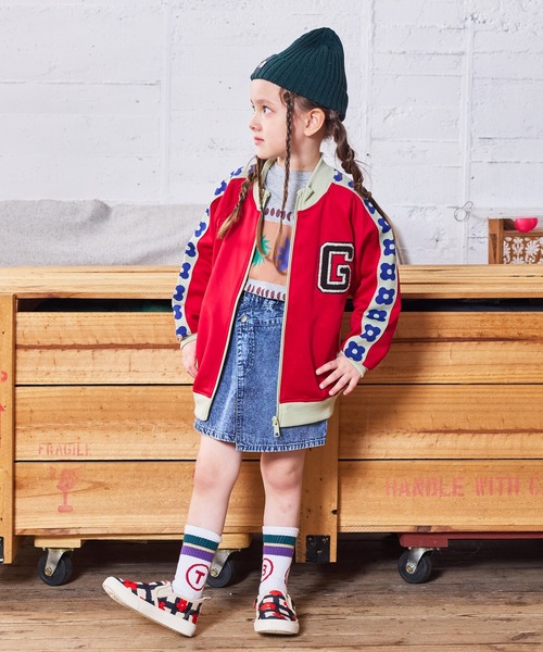 MARKEY'S（マーキーズ）の「クロスディテールミニスカート（スカート・キッズ・ライトブルー/ブラック/イエロー/ピンク/ブラウン・S/M/L/LL）」の14枚目の写真