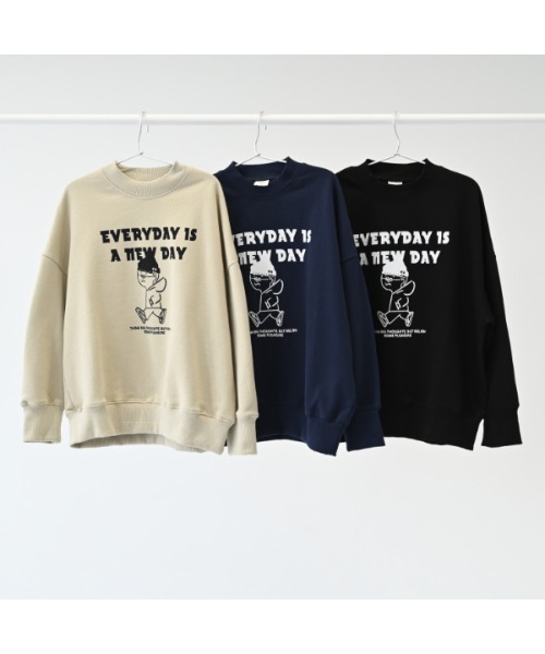 jeans-b（ジーンズベー）の「jeans-b/ジーンズベー EVERYDAY　トレーナー（スウェット・キッズ・ネイビー/サンドベージュ/ブラック・140cm/130cm/160cm/150cm）」の13枚目の写真