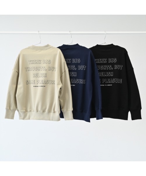 jeans-b（ジーンズベー）の「jeans-b/ジーンズベー EVERYDAY　トレーナー（スウェット・キッズ・ネイビー/サンドベージュ/ブラック・140cm/130cm/160cm/150cm）」の14枚目の写真