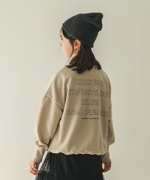 jeans-b（ジーンズベー）の「jeans-b/ジーンズベー EVERYDAY　トレーナー（スウェット・キッズ・ネイビー/サンドベージュ/ブラック・140cm/130cm/160cm/150cm）」の4枚目の写真