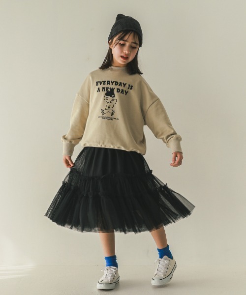 jeans-b（ジーンズベー）の「jeans-b/ジーンズベー EVERYDAY　トレーナー（スウェット・キッズ・ネイビー/サンドベージュ/ブラック・140cm/130cm/160cm/150cm）」の5枚目の写真