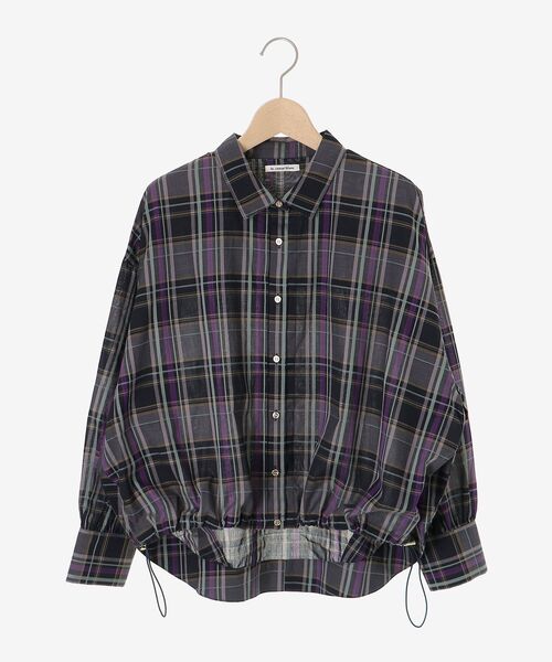 le.coeur blanc(ルクールブラン)の「《手洗い可能》ドロストチェックシャツ(シャツ/ブラウス・レディース・ブラウン系その他2/ブラック系その他・38)」の17枚目の写真