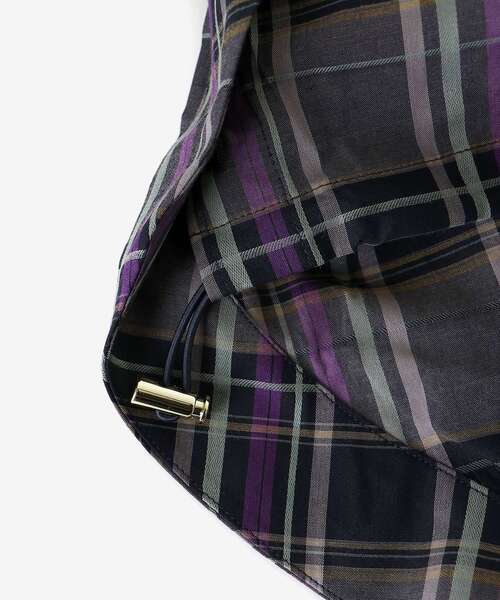 le.coeur blanc(ルクールブラン)の「《手洗い可能》ドロストチェックシャツ(シャツ/ブラウス・レディース・ブラウン系その他2/ブラック系その他・38)」の5枚目の写真