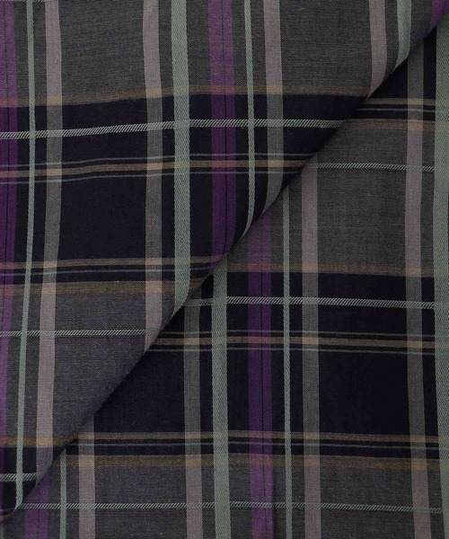 le.coeur blanc(ルクールブラン)の「《手洗い可能》ドロストチェックシャツ(シャツ/ブラウス・レディース・ブラウン系その他2/ブラック系その他・38)」の4枚目の写真