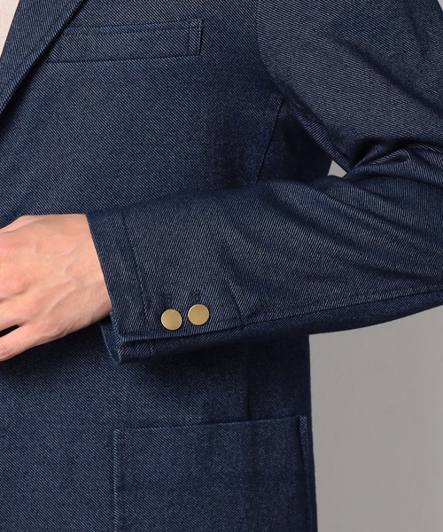 Grand PARK（グランドパーク）の「ストレッチデニムジャケット（テーラードジャケット・メンズ・ネイビー・SMALL/MEDIUM/LARGE/X-LARGE）」の10枚目の写真