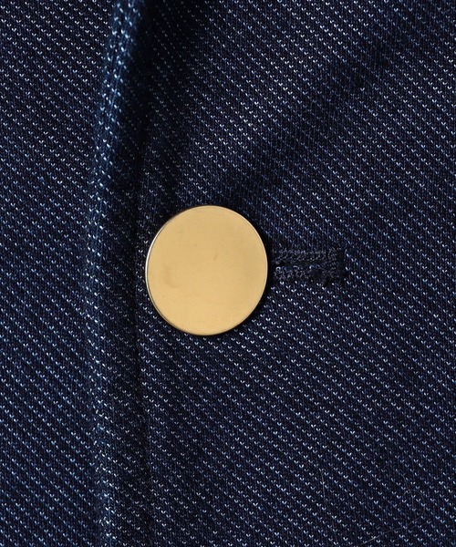 Grand PARK（グランドパーク）の「ストレッチデニムジャケット（テーラードジャケット・メンズ・ネイビー・SMALL/MEDIUM/LARGE/X-LARGE）」の4枚目の写真