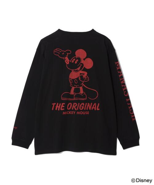 MANASTASH(マナスタッシュ)の「MANASTASH/マナスタッシュ/MICKEY L/S TEE THE ORIGINAL(Tシャツ/カットソー・メンズ・ブラック/ホワイト・XL/S/M/L)」の6枚目の写真