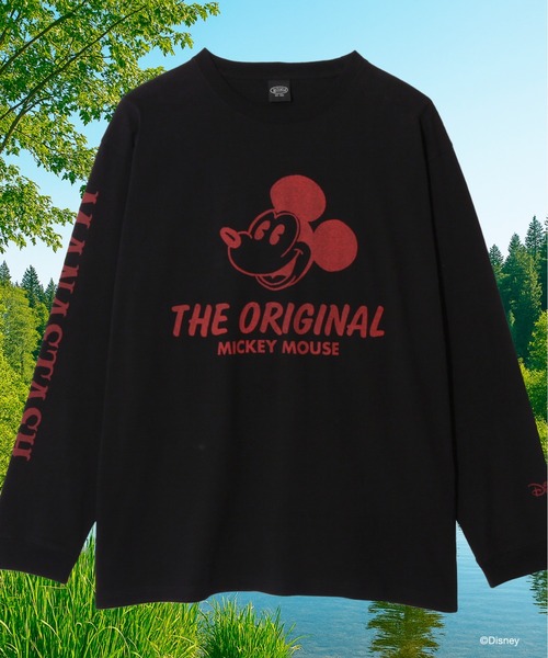 MANASTASH(マナスタッシュ)の「MANASTASH/マナスタッシュ/MICKEY L/S TEE THE ORIGINAL(Tシャツ/カットソー・メンズ・ブラック/ホワイト・XL/S/M/L)」の1枚目の写真