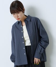 【UNISEX/2サイズ展開】ショートレングスチェックシャツ