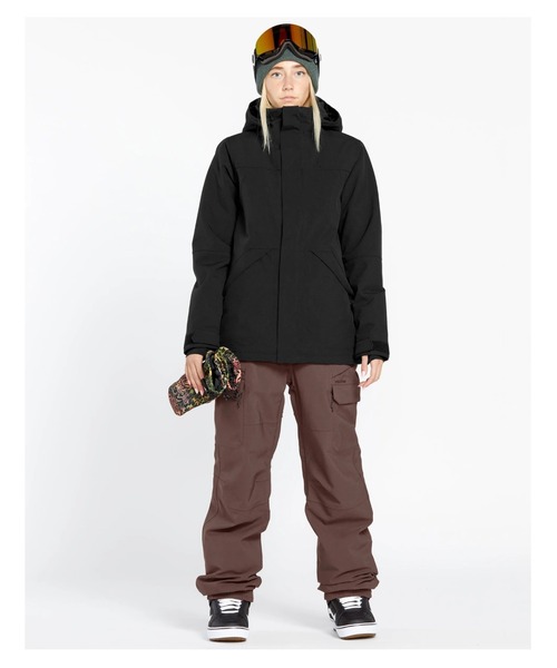 VOLCOM(ボルコム)の「【VOLCOM/ボルコム】 Womens Creston 3D Stretch Bib Overalls /スキースノーボードストレッチビブパンツ(その他パンツ・レディース・ブラウン系その他・MEDIUM/SMALL)」の4枚目の写真
