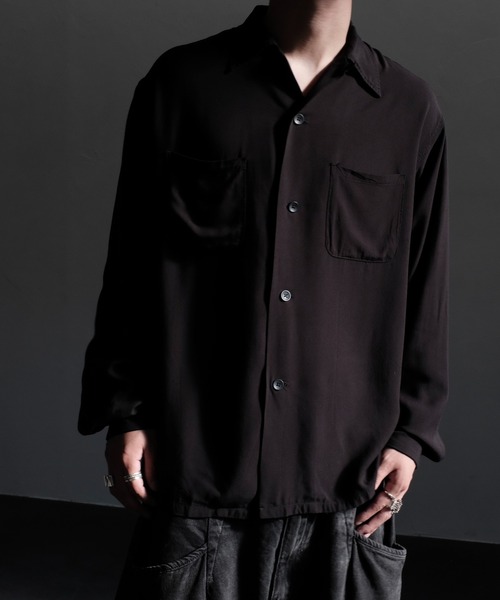 TOWN CRAFT タウンクラフト / 50S BLACK LOOPCOLLAR SHIRT（シャツ