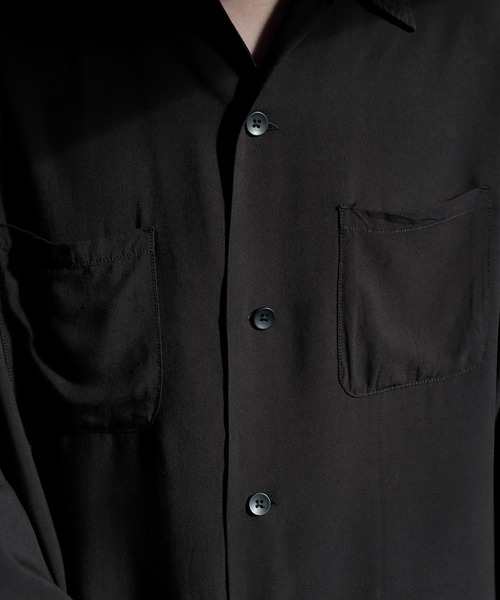 TOWNCRAFT(タウンクラフト)の「TOWN CRAFT タウンクラフト / 50S BLACK LOOPCOLLAR SHIRT(シャツ/ブラウス・メンズ・ブラック系1/ブラック/ブラック系2・MEDIUM/LARGE/SMALL)」の10枚目の写真
