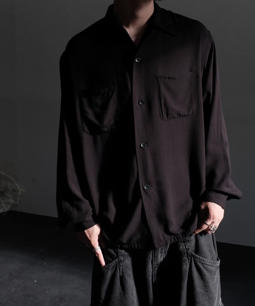 TOWN CRAFT タウンクラフト / 50S BLACK LOOPCOLLAR SHIRT（シャツ