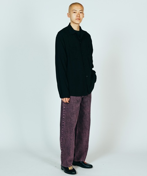 TOWNCRAFT(タウンクラフト)の「TOWN CRAFT タウンクラフト / 50S BLACK LOOPCOLLAR SHIRT(シャツ/ブラウス・メンズ・ブラック系1/ブラック/ブラック系2・MEDIUM/LARGE/SMALL)」の14枚目の写真