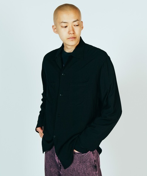 TOWNCRAFT(タウンクラフト)の「TOWN CRAFT タウンクラフト / 50S BLACK LOOPCOLLAR SHIRT(シャツ/ブラウス・メンズ・ブラック系1/ブラック/ブラック系2・MEDIUM/LARGE/SMALL)」の15枚目の写真