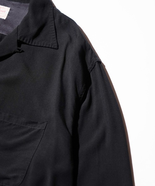 TOWNCRAFT(タウンクラフト)の「TOWN CRAFT タウンクラフト / 50S BLACK LOOPCOLLAR SHIRT(シャツ/ブラウス・メンズ・ブラック系1/ブラック/ブラック系2・MEDIUM/LARGE/SMALL)」の21枚目の写真