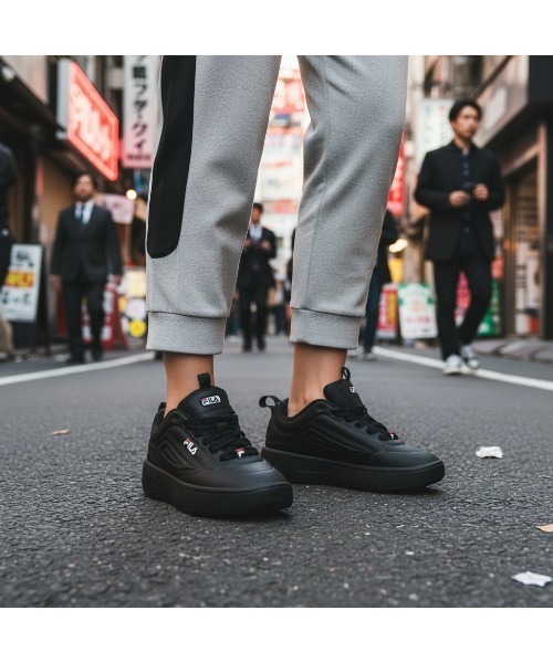 FILA(フィラ)の「JOGGER PANTS(スウェットパンツ・メンズ・杢グレー/ブラック・M/XL/L)」の2枚目の写真