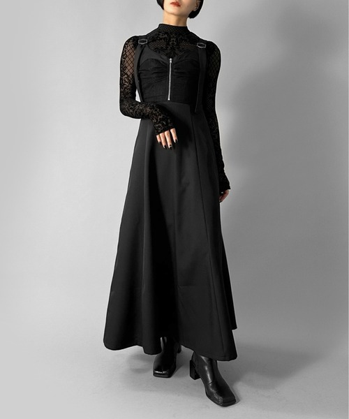 セール】【LVEU.】ジップビスチェフレアワンピース / ワンピース