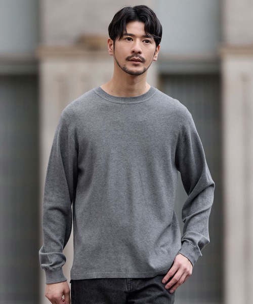 セール】抗菌防臭鹿の子編みコンフォートニットロンT（ニット/セーター