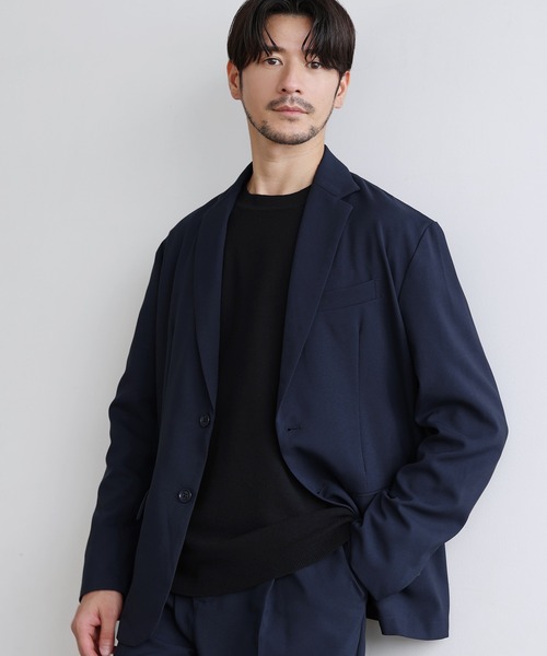 SPU(スプ)の「抗菌防臭鹿の子編みコンフォートニットロンT(ニット/セーター・メンズ・ネイビー/グレー/チャコール/ブラック・XL/L/M/S)」の8枚目の写真