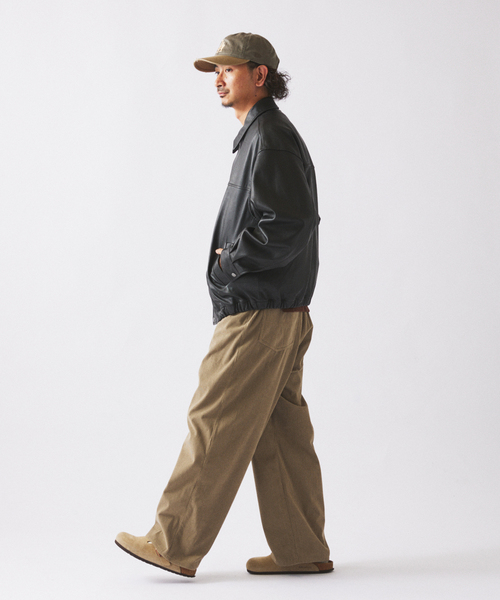 JOURNAL STANDARD relume（ジャーナルスタンダード　レリューム）の「ラムレザー ショート ステンカラー ブルゾン（ライダースジャケット・メンズ・ブラック・LARGE/MEDIUM）」の11枚目の写真