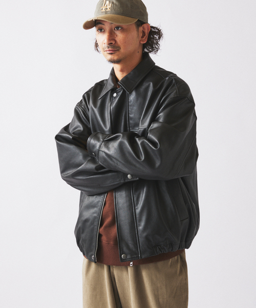 JOURNAL STANDARD relume レザージャケット Lサイズ JOURNAL STANDARD relume｜ラムレザー ジップジャケット