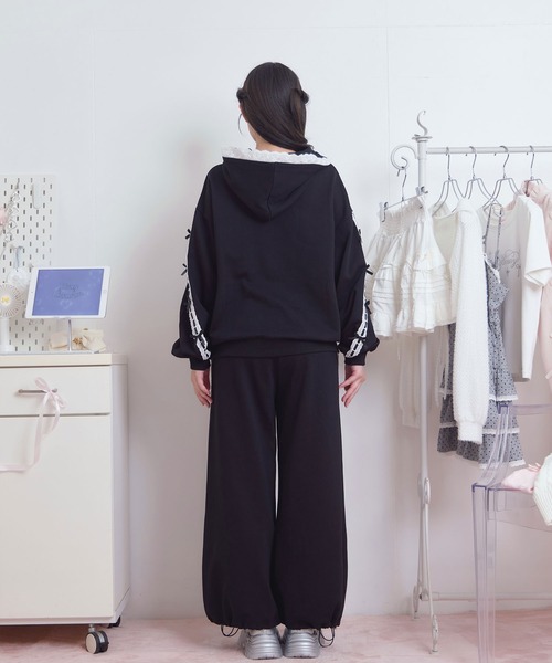 コットンフリルジップパーカー（パーカー）｜Honey Cinnamon（ハニー