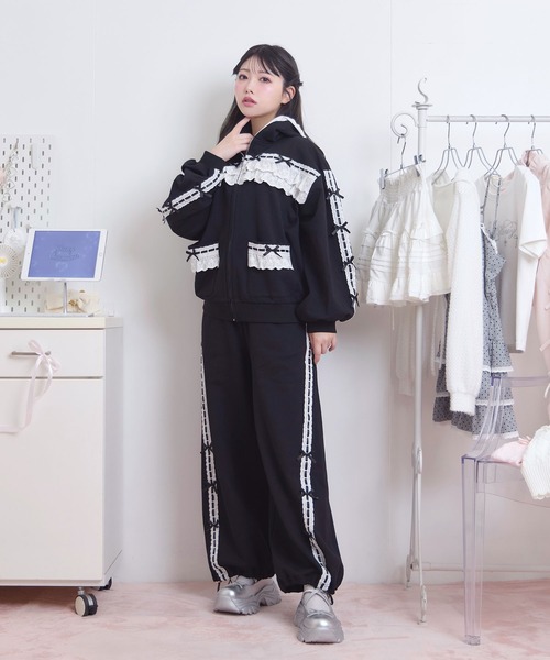 【限定値下げ】Honey Cinnamon パーカー 黒 フレンチガーリー 限定値下げ】Honey Cinnamon パーカー 黒 フレンチガーリー 限定値下げ