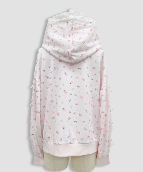 コットンフリルジップパーカー（パーカー）｜Honey Cinnamon