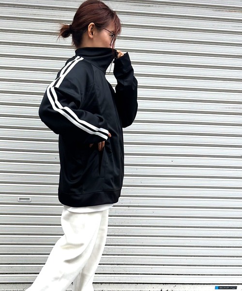 ✨Max Beat 80's トラックジャケット 長袖 ジャージ✨ セール】トラックジャケット ハイネック オーバーサイズ ダブルライン