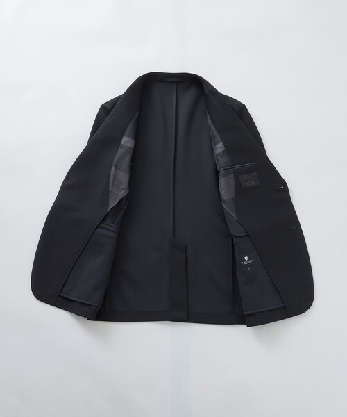 BLACK LABEL CRESTBRIDGE(ブラックレーベル・クレストブリッジ)の「【BLACK lab.】ボンディングトリコットジャケット(テーラードジャケット・メンズ・ネイビー/ブラック・M/L/XL/S)」の8枚目の写真