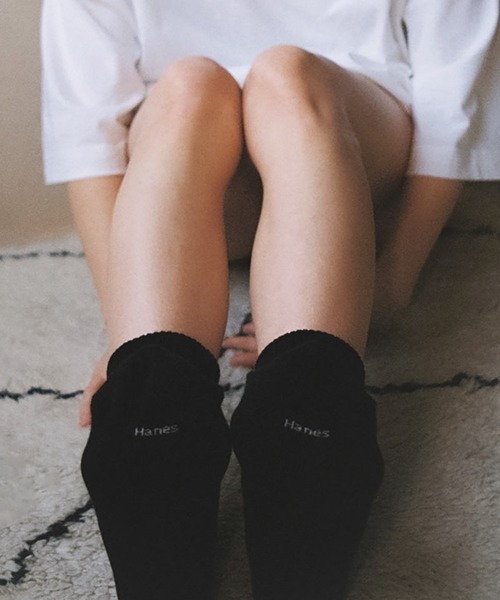 HANES（ヘインズ）の「【Hanes】dodojean 百々千春さんコラボレーション　フルレングスソックス3P（ソックス/靴下・レディース・ホワイト/グレー/ブラック・FREE）」の9枚目の写真