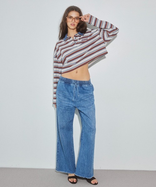 Easy Denim Pants /カットオフイージーデニムパンツ（デニムパンツ