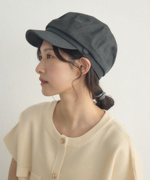 casita(RETRO GIRL)（カシータ）の「キャスケット（ハット・レディース・ブラック/ライトグレー/ベージュ・ONE SIZE）」の2枚目の写真