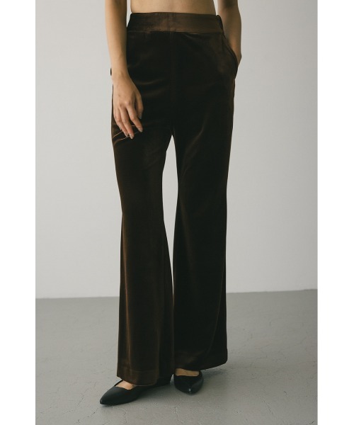 STYLEMIXER(スタイルミキサー)の「【大人気】ベロアフレアパンツ(その他パンツ・レディース・チャコールグレー/ブラウン・SMALL/MEDIUM/X-SMALL)」の1枚目の写真