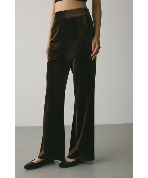 STYLEMIXER(スタイルミキサー)の「【大人気】ベロアフレアパンツ(その他パンツ・レディース・チャコールグレー/ブラウン・SMALL/MEDIUM/X-SMALL)」の14枚目の写真