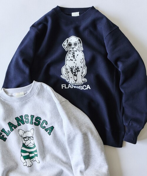 fLAnsisCA（フランシスカ）の「fLAnsisCA / Print Crewneck Sweat 25AW（スウェット・メンズ・ライトグレー/ネイビー・S/M/L/XL）」の13枚目の写真
